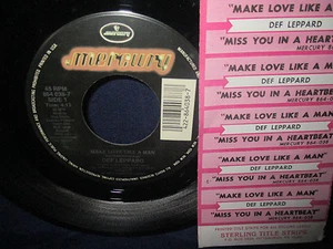 Def Leppard 'Make Love lIke A Man/Miss You In A Heartbeat' JUKEBOX 45 - Foto 1 di 3