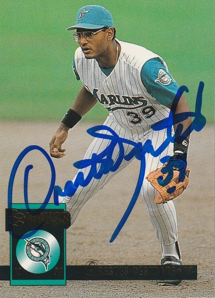 ORESTES DESTRADE FLORIDA MARLINS SIGNED 1994 DONRUSS CARD #212 - Image 1 of 1