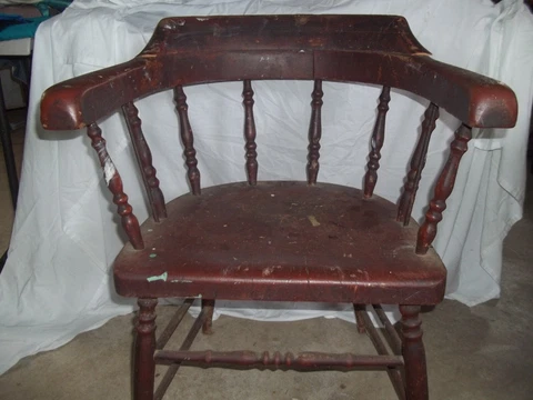 Vintage captains chair from the early 1900s Cover