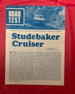 1964 Studebaker "CRUISER"- Motor Trend Article Reprint - Picture 1 of 3