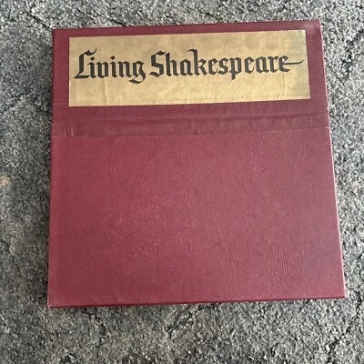 LIVING SHAKESPEARE Set of 4 Records & 5 Scripts  (missing the 5th record) - Image 1 of 4