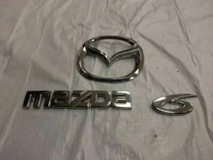 Trunk Emblem Set Mazda 6 03 04 05 06 07 08 2008 2007 2006 2005 2004 2003 - Picture 1 of 1