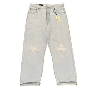 Pantalones de mezclilla Levi’s Premium para mujer Ribcage recto tobillo botón mosca azul nuevos con etiquetas - 31x27 - Imagen 1 de 12