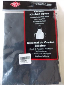 NEW Ritz Classic Kitchen Apron for Catering Restaurant Home Color = BLACK - Picture 1 of 3