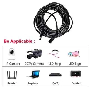 10M/ 5M 5.5Mm*2.1Mm DC Power Connector Extension Cord Jack Adapter Lead Cable DC - Picture 1 of 6