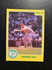 Mark McGwire 1988 STAR COMPANY Personal Data  Card #11 of 12  OAKLAND A's