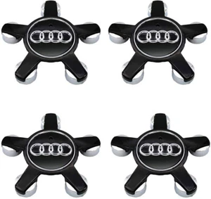 4pcs 135mm Audi Black Wheel Center Hub Caps A4 A5 A8 S4 S5 4F0601165N - Picture 1 of 1