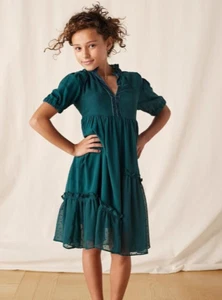 Matilda Jane Heart to Heart Opening Night Tween Clip Dot Dress Size 12 NEW - Picture 1 of 3