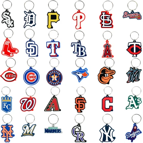MLB BASEBALL TEAM LOGO 2D KEYCHAIN Cover