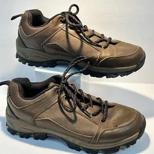 London Fog Sneaker Shoes Men's size 8.5M waterproof Leather Brown Tie CG0460 - Picture 1 of 8