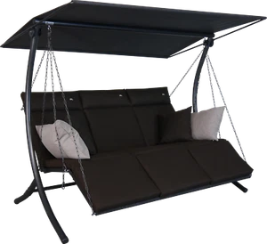 Angerer Hollywoodschaukel Swing 3-Sitzer Smart coffee bis 270kg belastbar - Bild 1 von 4