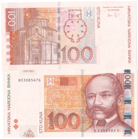 Croatia 100 Kuna 2012 year P-41b UNC Cover