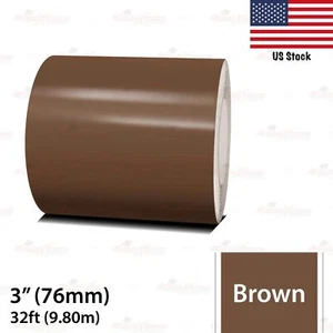 3" Vinyl Pinstriping Pin Stripe Car Body Styling Tape Decal Sticker 76mm BROWN - Picture 1 of 13