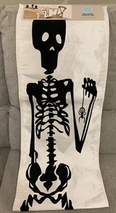 Table Runner HALLOWEEN SKELETON TABLE RUNNER 14 x 72” BY MARTHA STEWART NWT - Picture 1 of 6