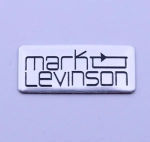 Emblema insignia aluminio cepillado repuesto altavoz MARK LEVINSON - LEXUS - Imagen 1 de 3