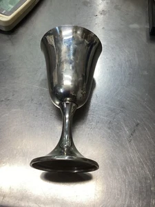 Cáliz genuino puritano grabado vintage Gorham 272 plata de ley - Imagen 1 de 3