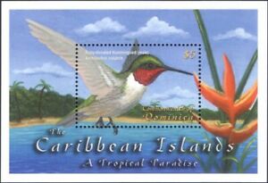 Dominica 2001 Hummingbirds/Birds/Nature/Wildlife/Conservation 1v m/s (b2632j)