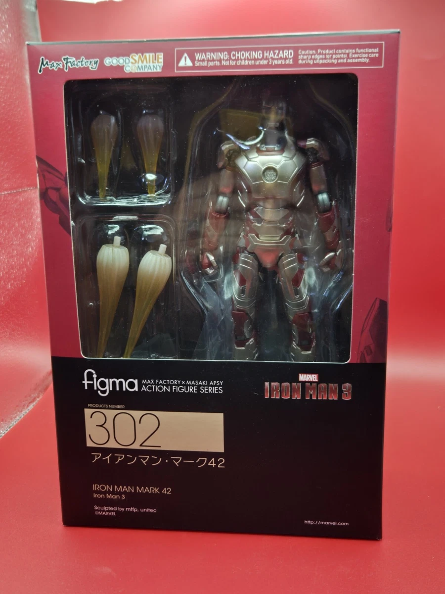 Iron Man Mark 42 figma 302 Action Figure Max Factory 2016 Unopened