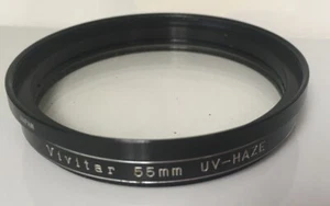 Vivitar 55mm UV-Haze Kamera Objektiv Filter Made in Japan 6412033 Leedar M55 F58 - Bild 1 von 6