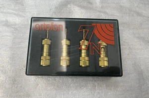 *RARE* ORTOFON 7N-BAP10 Ultra-high purity 7N Cooper banana plugs. Set of 4 - Picture 1 of 5