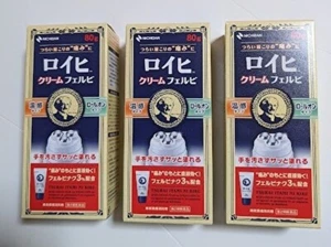 NICHIBAN Roihi Tsuboko Pain Relief Cream Ferbi Warming roll-on type 80g × 3 - Picture 1 of 13