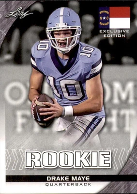 2023 Leaf Rookie Drake Maye RC Rookie #FL-06 North Carolina Tar Heels Mint - Image 1 of 2