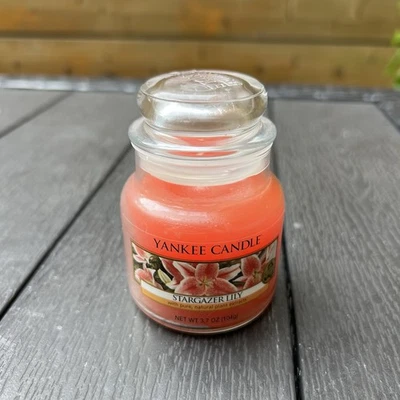 RARE Yankee Candle Stargazer Lily 3.7 oz Jar – Retired Floral Scent, Unused - Image 1 of 4