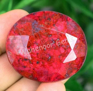 192.25 Ct Natural Huge Blood Red Ruby Oval AGL Certified Loose Gemstone - Picture 1 of 5