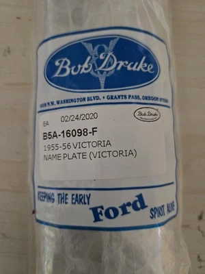 Placa de identificación Ford Victoria 1955 1956 Foto 1 de 4
