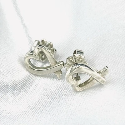 Tiffany & Co Paloma Picasso  Loving Heart Clip On Earrings Sterling Silver 925 - Image 1 of 4