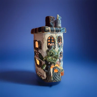 Blue Sky Clayworks Heather Goldminc  2000 Our Place Hand Painted Birds Tea Light - Image 1 of 4