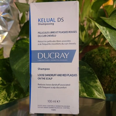 Ducray Kelual DS Anti Loose Dandruff Shampoo 3.3oz Red Plaques Itchy Flake Scalp - Image 1 of 2