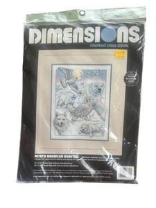 Difícil de encontrar Dimensiones Kit Punto de Cruz Contado Bellezas Norteamericanas - Imagen 1 de 1