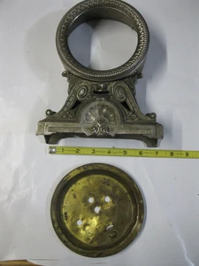 Seth Thomas Brass Mantle Clock Alarm Wind Up 1900s Art Nouveau parts - Picture 1 of 6