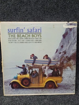 Vintage 1962 The Beach Boys Surfin' Safari Vinyl LP 33 RPM Mono T 1808 Capitol Foto 1 de 4
