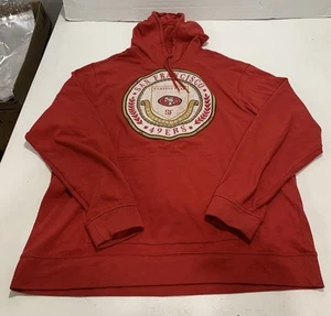 NFL San Francisco 49ers Hoodie Pullover Size L Teen Boy Red Hoodie - Picture 1 of 6