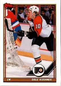 1991 Topps Dale Kushner #415 Philadelphia Flyers