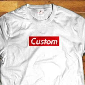 Logotipo de la caja Texto personalizado bombo de la camiseta - Imagen 1 de 8