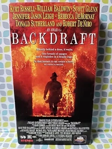 Backdraft Pre-Owned VHS 1991 Firefighting Movie Kurt Russell, William Baldwin - Picture 1 of 4