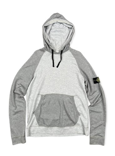 Felpa con cappuccio Stone Island grigia vintage 2003