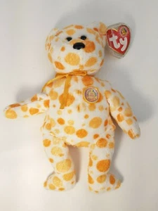 TY Beanie Baby Babies of the Month Alani 4-2004 Bear Wearing Sunglasses Plush - Picture 1 of 6