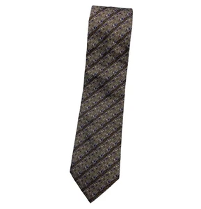 MISSONI Silk Tie ITALY Brown Purple Geometric W:3.6" EUC - Picture 1 of 4