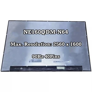 NE160QDM-N64 Laptop LCD Screen Replacement Display Panel Matrix 2560×1600 40Pins - Picture 1 of 2