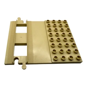 Lego® Duplo Eisenbahn Platte mit gerader Schiene beige Plattform 10874 10427 - Picture 1 of 7