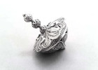 Sterling Silver Dreidel Besamin Box Filigree Art Jewish Yemenite Hanukkah Gift