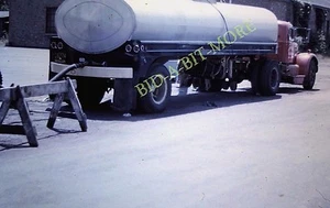 Orig Red Border Slide,1952, Vintage Oil Tanker / Fuel Truck in N.J. - Picture 1 of 1