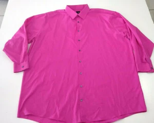 JF Ferrar Men's Button Up Shirt Pink 3/4 Sleeves 19 34/35 - Bild 1 von 10
