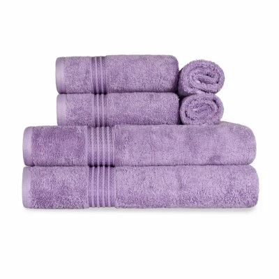 600 GSM Egyptian Cotton Towel Set of 6 - Soft Luxurious Face, Hand & Bath Towels - Image 1 of 4
