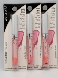 Wet n Wild Mega Slicks Lip Gloss #560A Sweet Glaze lot of 3 - Picture 1 of 3