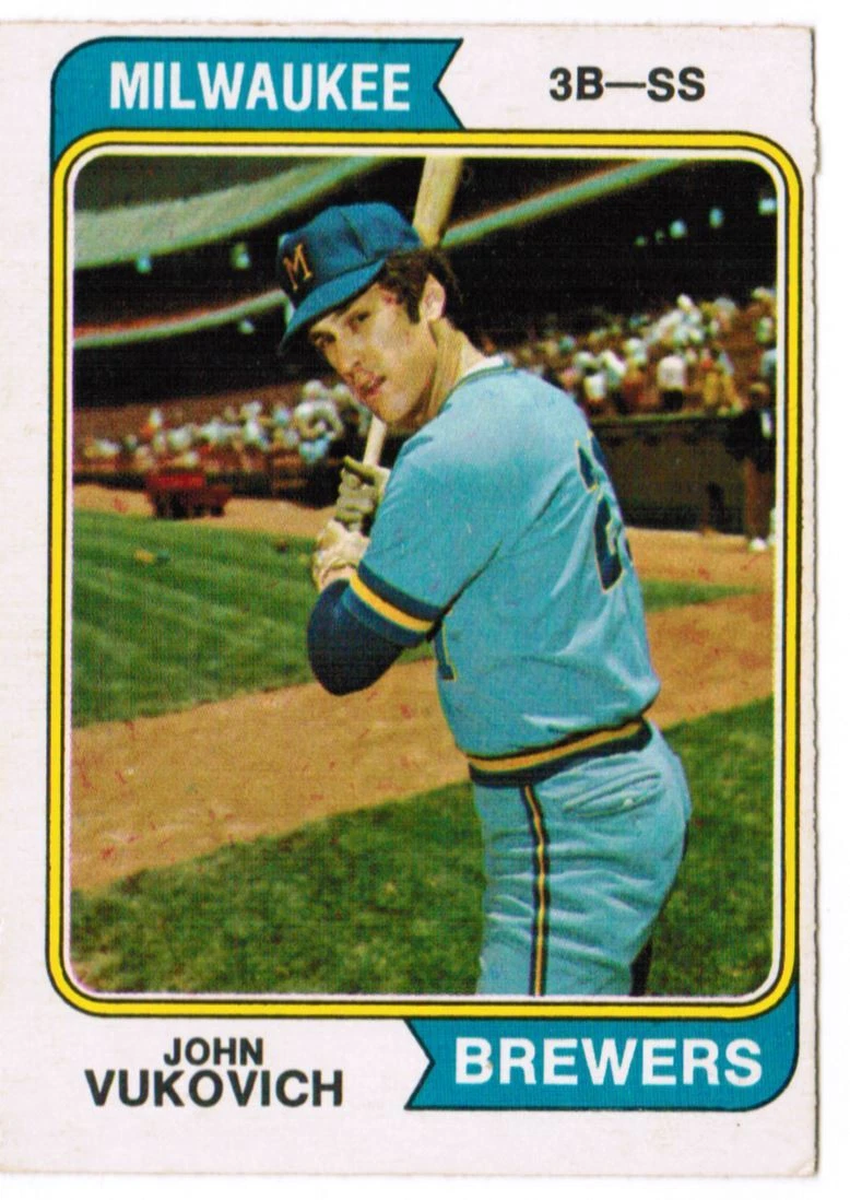 1974 O-Pee-Chee John Vukovich Milwaukee Brewers #349